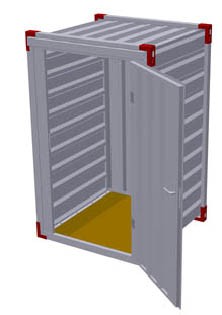 Minicontainer, Länge 1,26m - 825 Eur ohne Mwst